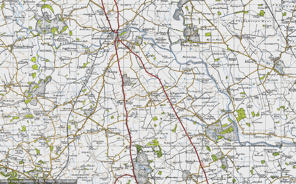 Old Map of Grafton, 1947 in 1947