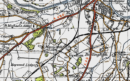 Old map of Grafton in 1947