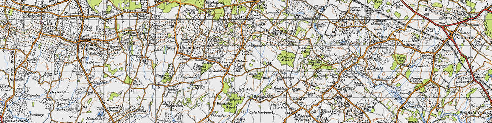 Old map of Blackpit Wood in 1940