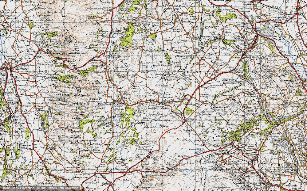 Old Map of Graianrhyd, 1947 in 1947