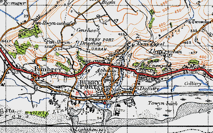 Old map of Graig in 1946