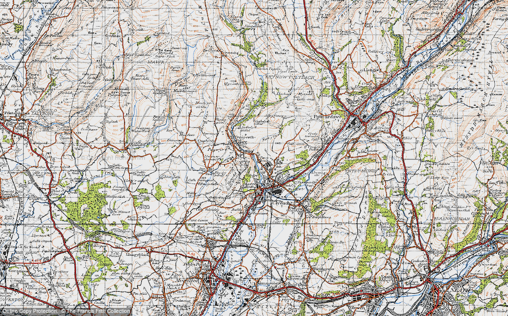 Old Map of Graig Felen, 1947 in 1947