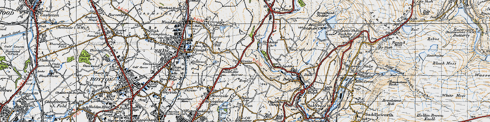 Old map of Bishop Park in 1947