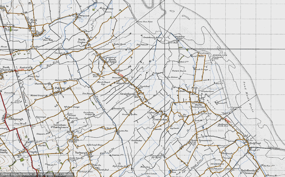 Old Map of Grainthorpe, 1946 in 1946