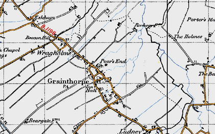 Old map of Grainthorpe in 1946