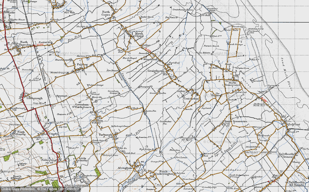 Old Map of Grainthorpe Fen, 1946 in 1946