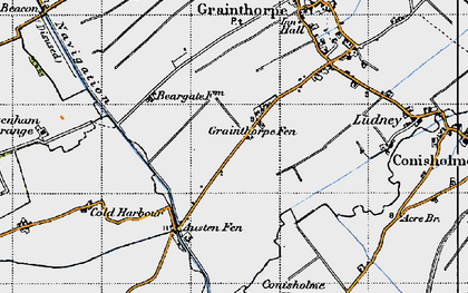 Old map of Grainthorpe Fen in 1946