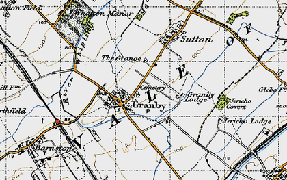 Old map of Granby in 1946