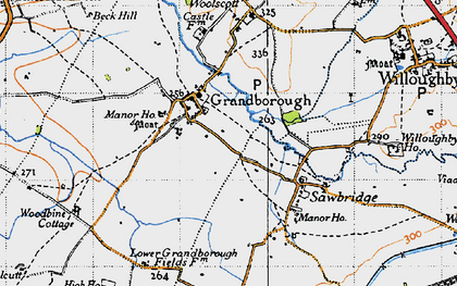 Old map of Grandborough in 1946