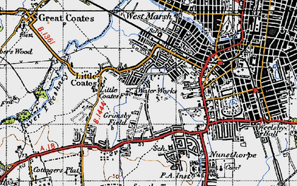 Old map of Grange in 1946