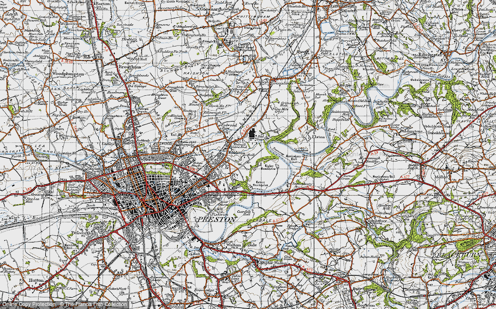 Old Map of Grange, 1947 in 1947