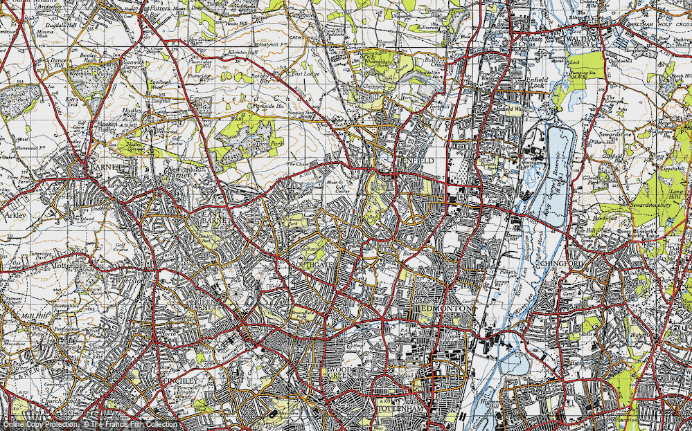 Old Map of Grange Park, 1946 in 1946