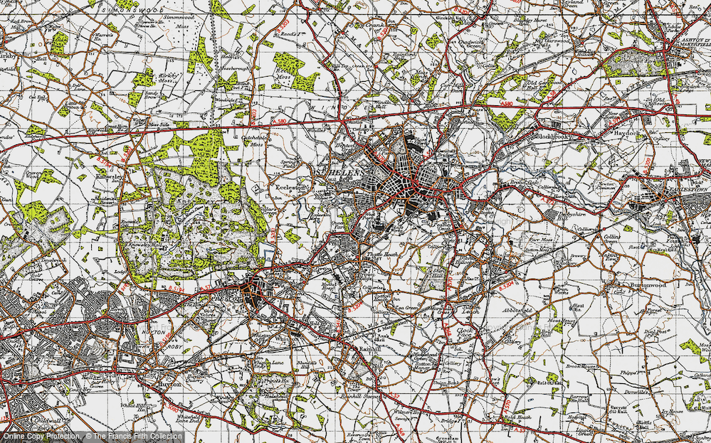 Old Map of Grange Park, 1947 in 1947