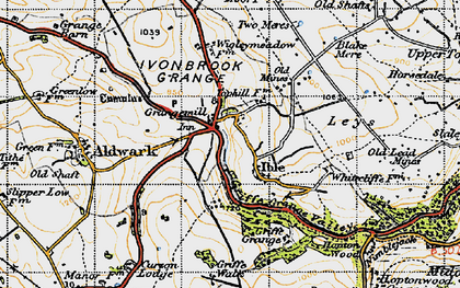 Old map of Grangemill in 1947