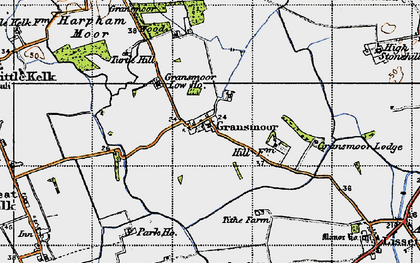 Old map of Burtoncarr Ho in 1947