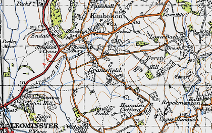 Old map of Grantsfield in 1947