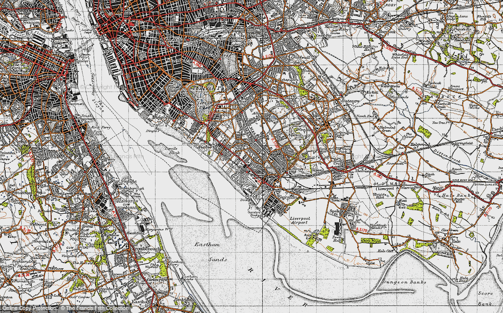 Old Map of Grassendale, 1947 in 1947