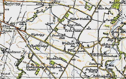 Old map of Grassgarth in 1947