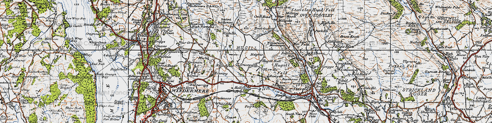 Old map of Browfoot in 1947