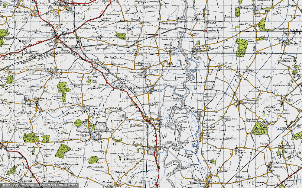 Old Map of Grassthorpe, 1947 in 1947