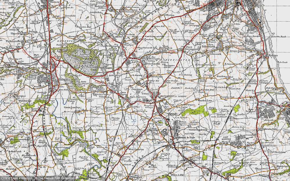 Old Map of Grasswell, 1947 in 1947