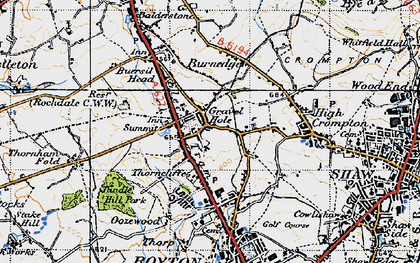 Old map of Gravel Hole in 1947