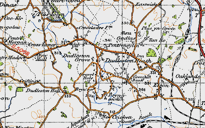 Old map of Gravel Hole in 1947