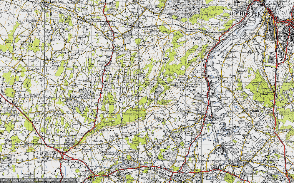 Old Map of Great Buckland, 1946 in 1946