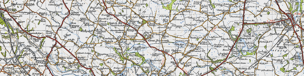 Old map of Brownslow Ho in 1947