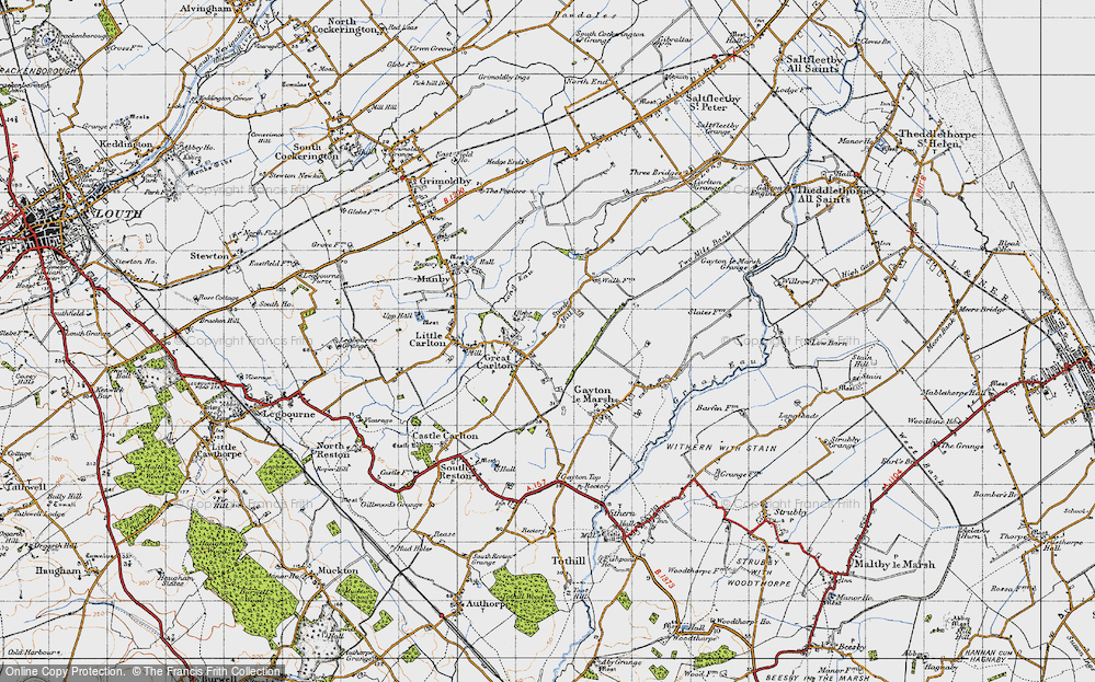 Old Map of Great Carlton, 1946 in 1946