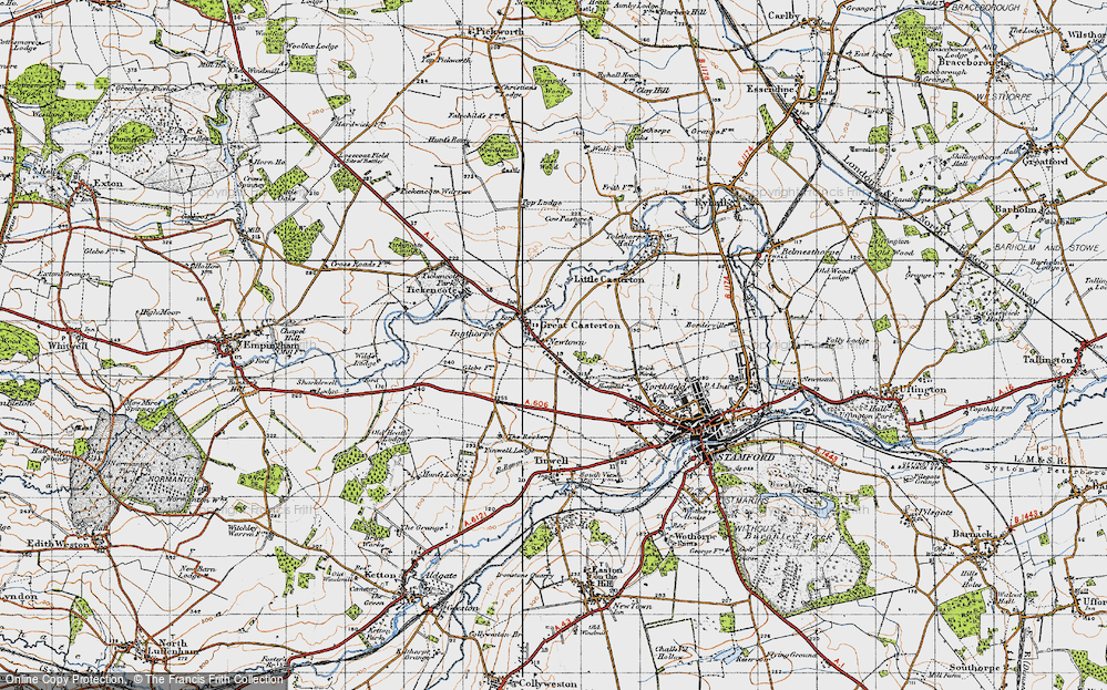 Old Map of Great Casterton, 1946 in 1946