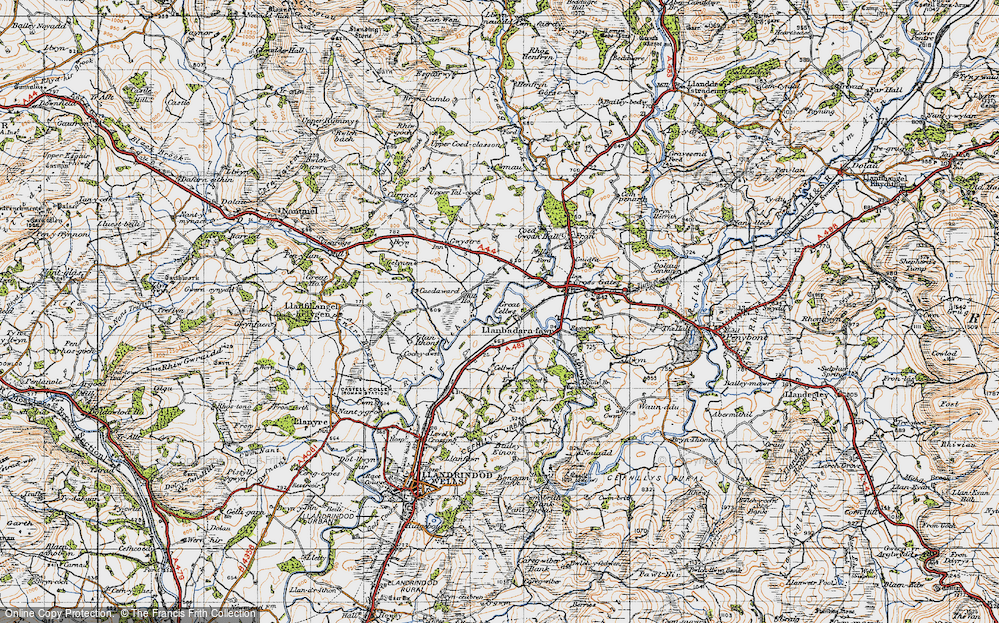Old Map of Great Cellws, 1947 in 1947