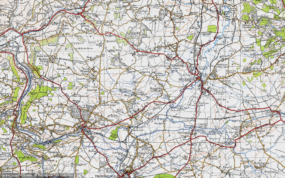 Old Map of Great Chalfield, 1946 in 1946