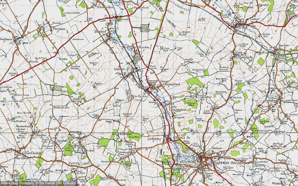 Old Map of Great Chesterford, 1946 in 1946
