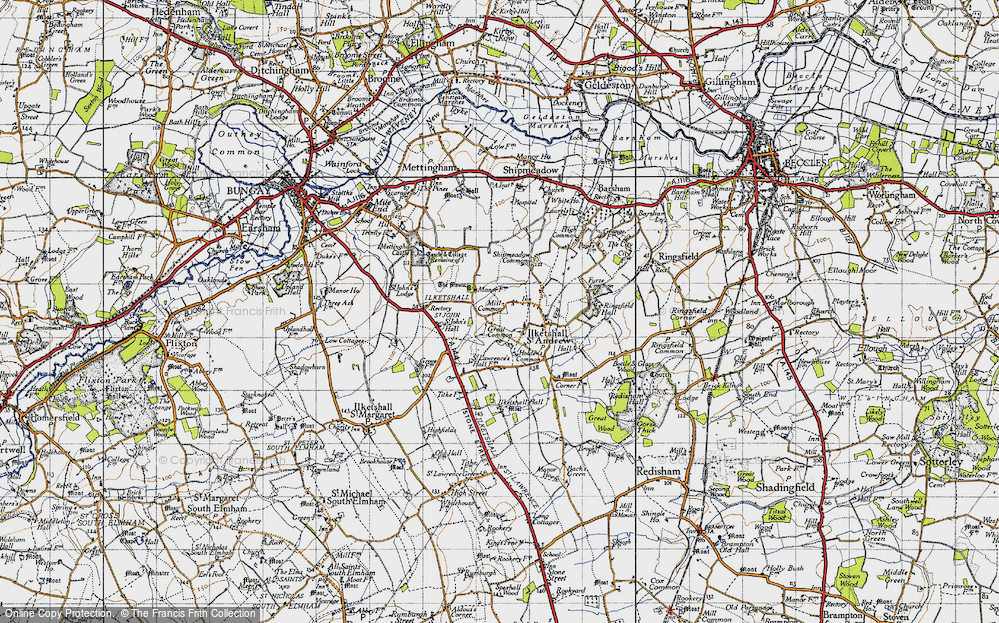 Old Map of Great Common, 1946 in 1946
