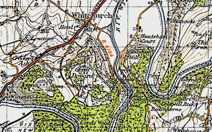 Old map of Great Doward in 1947