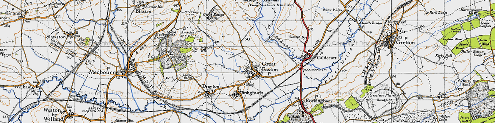 Old map of Wignell Hill in 1946