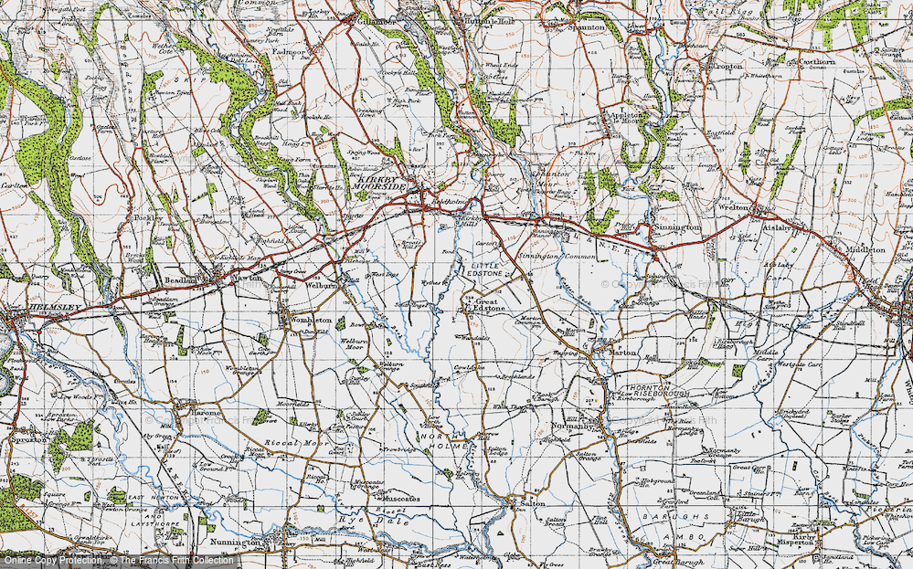 Old Map of Great Edstone, 1947 in 1947