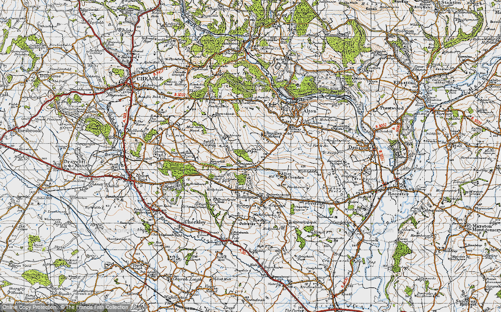 Old Map of Great Gate, 1946 in 1946