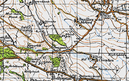 Old map of Great Gate in 1946