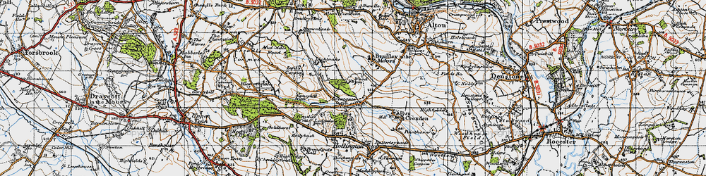 Old map of Great Gate in 1946