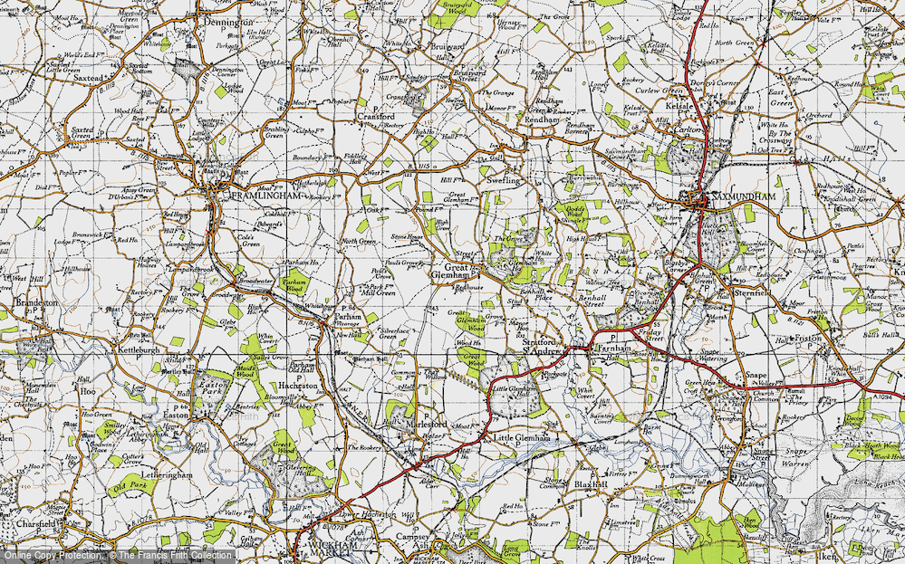 Old Map of Great Glemham, 1946 in 1946