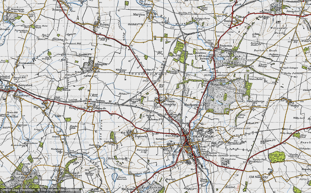Old Map of Great Gonerby, 1946 in 1946
