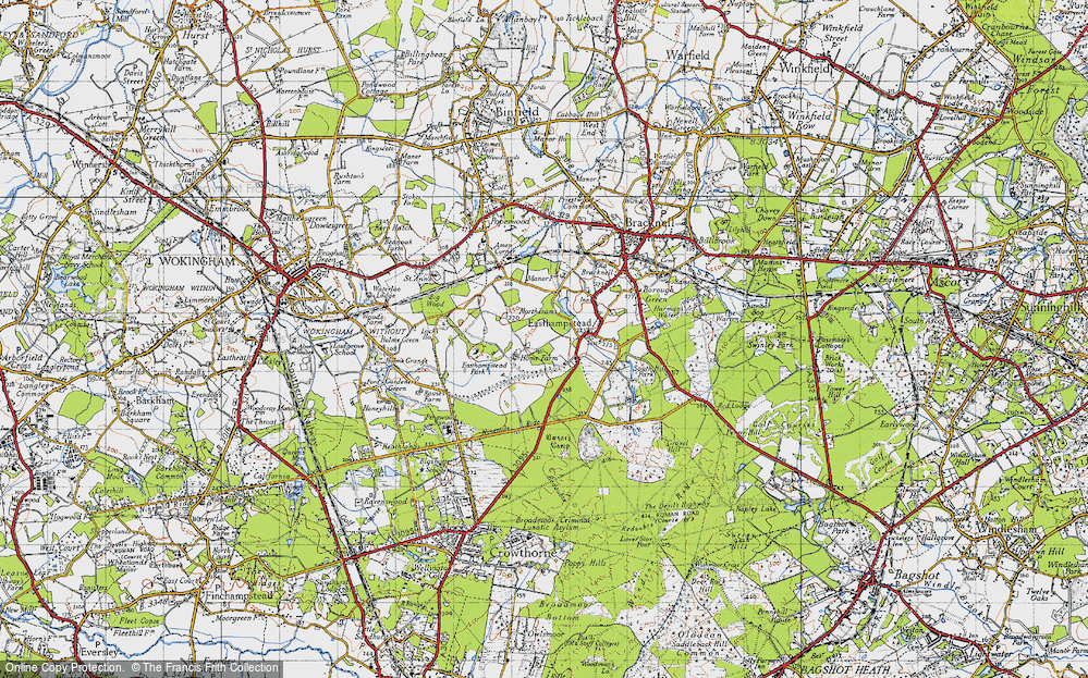 Old Map of Great Hollands, 1940 in 1940