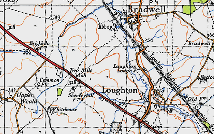 Old map of Rooksley in 1946