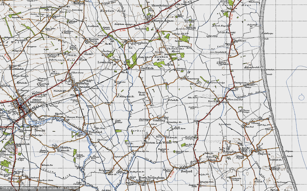 Old Map of Great Kelk, 1947 in 1947