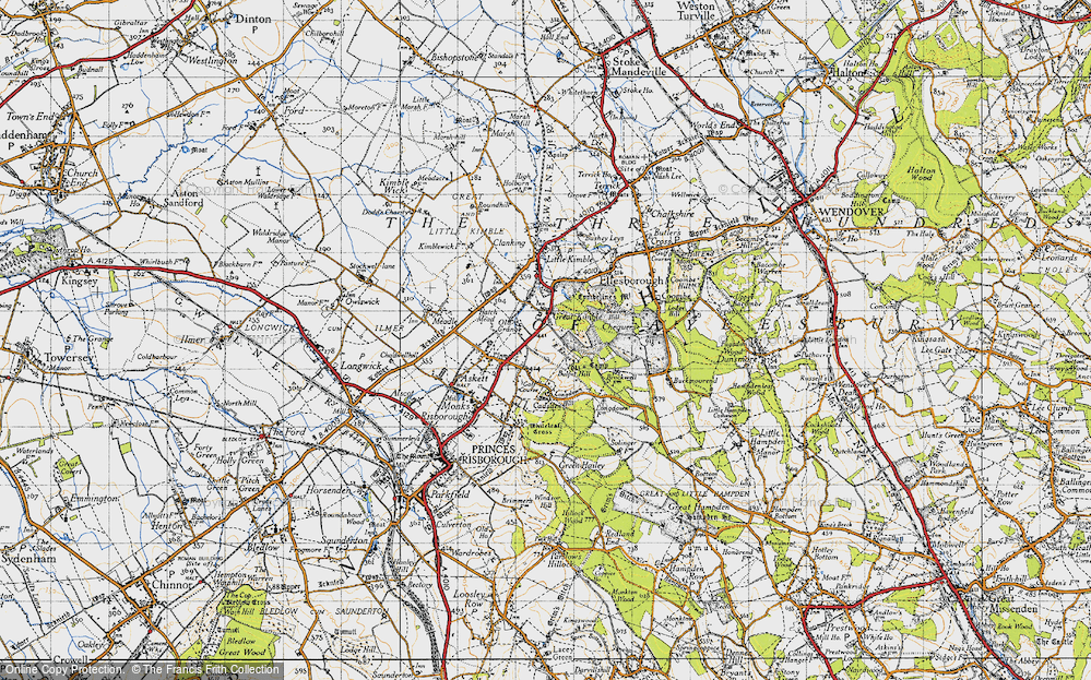 Old Map of Great Kimble, 1947 in 1947