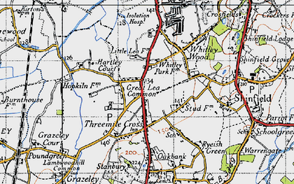 Old map of Great Lea Common in 1940