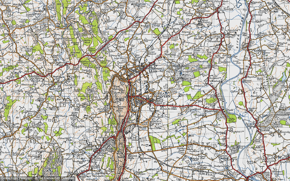 Old Map of Great Malvern, 1947 in 1947