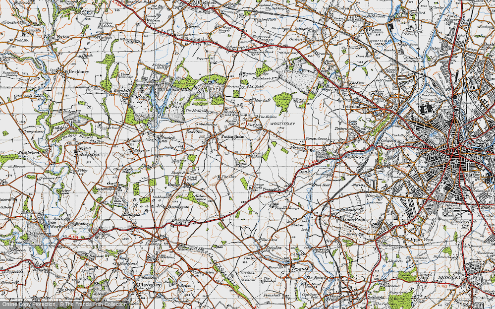 Old Map of Great Moor, 1946 in 1946